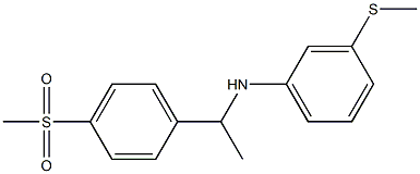 N-[1-(4-methanesulfonylphenyl)ethyl]-3-(methylsulfanyl)aniline