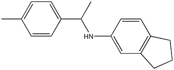 N-[1-(4-methylphenyl)ethyl]-2,3-dihydro-1H-inden-5-amine Struktur