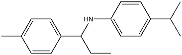 N-[1-(4-methylphenyl)propyl]-4-(propan-2-yl)aniline Struktur