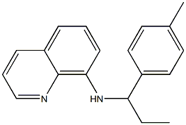 N-[1-(4-methylphenyl)propyl]quinolin-8-amine,,结构式