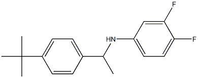 N-[1-(4-tert-butylphenyl)ethyl]-3,4-difluoroaniline,,结构式