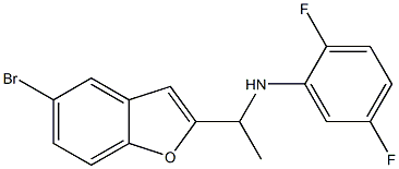 N-[1-(5-bromo-1-benzofuran-2-yl)ethyl]-2,5-difluoroaniline Structure