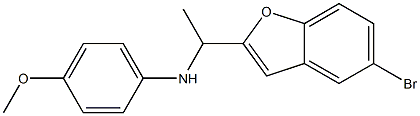N-[1-(5-bromo-1-benzofuran-2-yl)ethyl]-4-methoxyaniline Structure