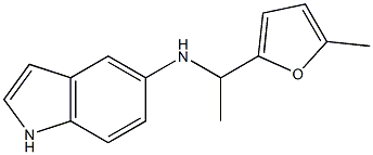 N-[1-(5-methylfuran-2-yl)ethyl]-1H-indol-5-amine,,结构式