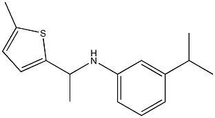  N-[1-(5-methylthiophen-2-yl)ethyl]-3-(propan-2-yl)aniline