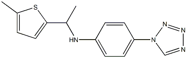 N-[1-(5-methylthiophen-2-yl)ethyl]-4-(1H-1,2,3,4-tetrazol-1-yl)aniline 结构式