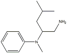 N-[1-(aminomethyl)-3-methylbutyl]-N-methyl-N-phenylamine Struktur