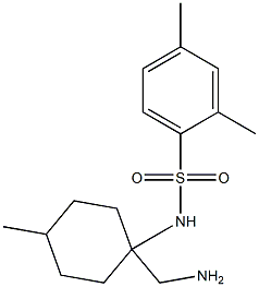 N-[1-(aminomethyl)-4-methylcyclohexyl]-2,4-dimethylbenzene-1-sulfonamide Struktur