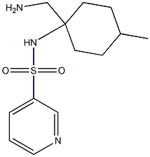 N-[1-(aminomethyl)-4-methylcyclohexyl]pyridine-3-sulfonamide Struktur