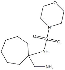 N-[1-(aminomethyl)cycloheptyl]morpholine-4-sulfonamide 结构式