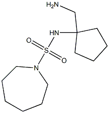 N-[1-(aminomethyl)cyclopentyl]azepane-1-sulfonamide 结构式