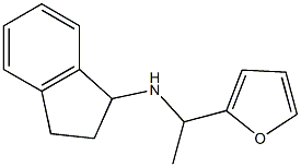 N-[1-(furan-2-yl)ethyl]-2,3-dihydro-1H-inden-1-amine 化学構造式