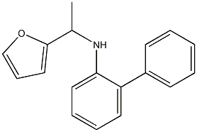 N-[1-(furan-2-yl)ethyl]-2-phenylaniline Struktur