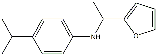 N-[1-(furan-2-yl)ethyl]-4-(propan-2-yl)aniline,,结构式