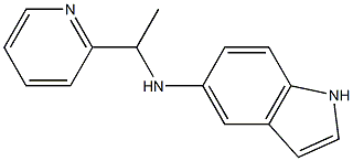 N-[1-(pyridin-2-yl)ethyl]-1H-indol-5-amine,,结构式