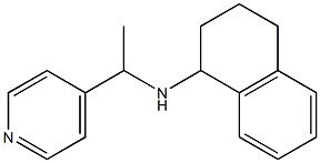 N-[1-(pyridin-4-yl)ethyl]-1,2,3,4-tetrahydronaphthalen-1-amine 化学構造式