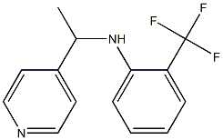 N-[1-(pyridin-4-yl)ethyl]-2-(trifluoromethyl)aniline,,结构式