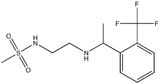 N-[2-({1-[2-(trifluoromethyl)phenyl]ethyl}amino)ethyl]methanesulfonamide Struktur