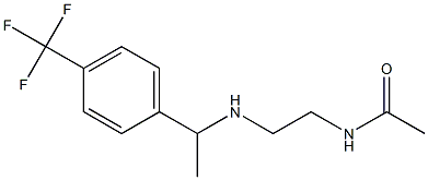 N-[2-({1-[4-(trifluoromethyl)phenyl]ethyl}amino)ethyl]acetamide 化学構造式