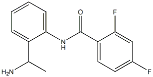 N-[2-(1-aminoethyl)phenyl]-2,4-difluorobenzamide Struktur