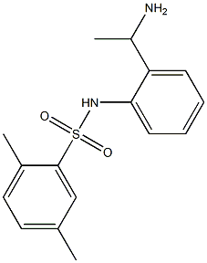 N-[2-(1-aminoethyl)phenyl]-2,5-dimethylbenzene-1-sulfonamide Structure