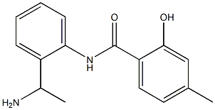 N-[2-(1-aminoethyl)phenyl]-2-hydroxy-4-methylbenzamide Structure