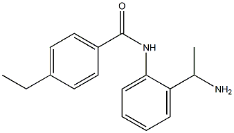 N-[2-(1-aminoethyl)phenyl]-4-ethylbenzamide Struktur