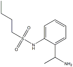 N-[2-(1-aminoethyl)phenyl]butane-1-sulfonamide Structure