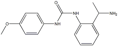 N-[2-(1-aminoethyl)phenyl]-N'-(4-methoxyphenyl)urea 化学構造式