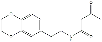 N-[2-(2,3-dihydro-1,4-benzodioxin-6-yl)ethyl]-3-oxobutanamide Structure