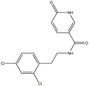 N-[2-(2,4-dichlorophenyl)ethyl]-6-oxo-1,6-dihydropyridine-3-carboxamide Structure