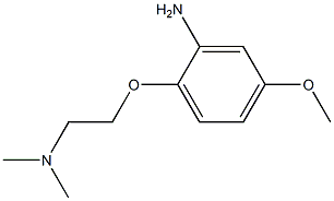 N-[2-(2-amino-4-methoxyphenoxy)ethyl]-N,N-dimethylamine Struktur