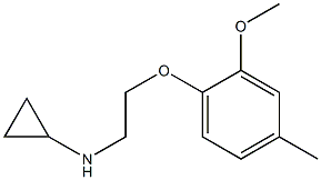 N-[2-(2-methoxy-4-methylphenoxy)ethyl]cyclopropanamine,,结构式