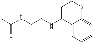 N-[2-(3,4-dihydro-2H-1-benzothiopyran-4-ylamino)ethyl]acetamide Structure