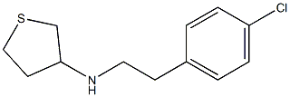 N-[2-(4-chlorophenyl)ethyl]thiolan-3-amine 结构式