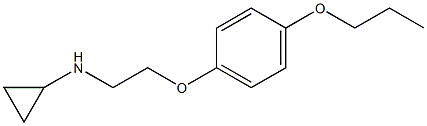 N-[2-(4-propoxyphenoxy)ethyl]cyclopropanamine Structure