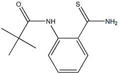 N-[2-(aminocarbonothioyl)phenyl]-2,2-dimethylpropanamide 结构式