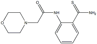 N-[2-(aminocarbonothioyl)phenyl]-2-morpholin-4-ylacetamide 结构式