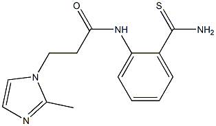  N-[2-(aminocarbonothioyl)phenyl]-3-(2-methyl-1H-imidazol-1-yl)propanamide