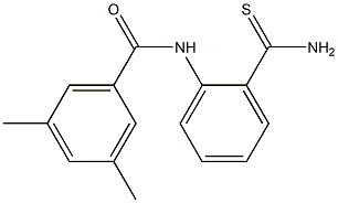 N-[2-(aminocarbonothioyl)phenyl]-3,5-dimethylbenzamide Structure