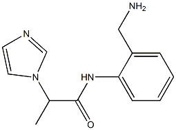 N-[2-(aminomethyl)phenyl]-2-(1H-imidazol-1-yl)propanamide Struktur