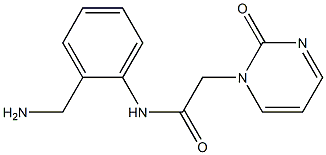 N-[2-(aminomethyl)phenyl]-2-(2-oxopyrimidin-1(2H)-yl)acetamide,,结构式