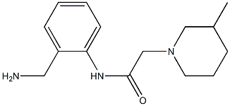 N-[2-(aminomethyl)phenyl]-2-(3-methylpiperidin-1-yl)acetamide Struktur