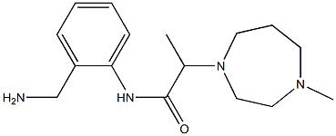 N-[2-(aminomethyl)phenyl]-2-(4-methyl-1,4-diazepan-1-yl)propanamide Struktur