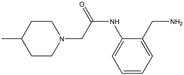 N-[2-(aminomethyl)phenyl]-2-(4-methylpiperidin-1-yl)acetamide