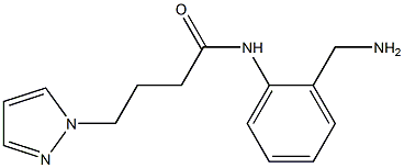 N-[2-(aminomethyl)phenyl]-4-(1H-pyrazol-1-yl)butanamide Structure