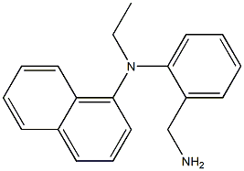 N-[2-(aminomethyl)phenyl]-N-ethylnaphthalen-1-amine,,结构式