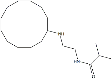 N-[2-(cyclododecylamino)ethyl]-2-methylpropanamide,,结构式