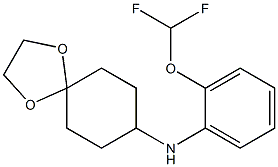N-[2-(difluoromethoxy)phenyl]-1,4-dioxaspiro[4.5]decan-8-amine Structure