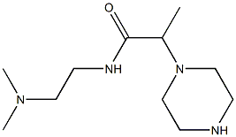 N-[2-(dimethylamino)ethyl]-2-(piperazin-1-yl)propanamide Structure